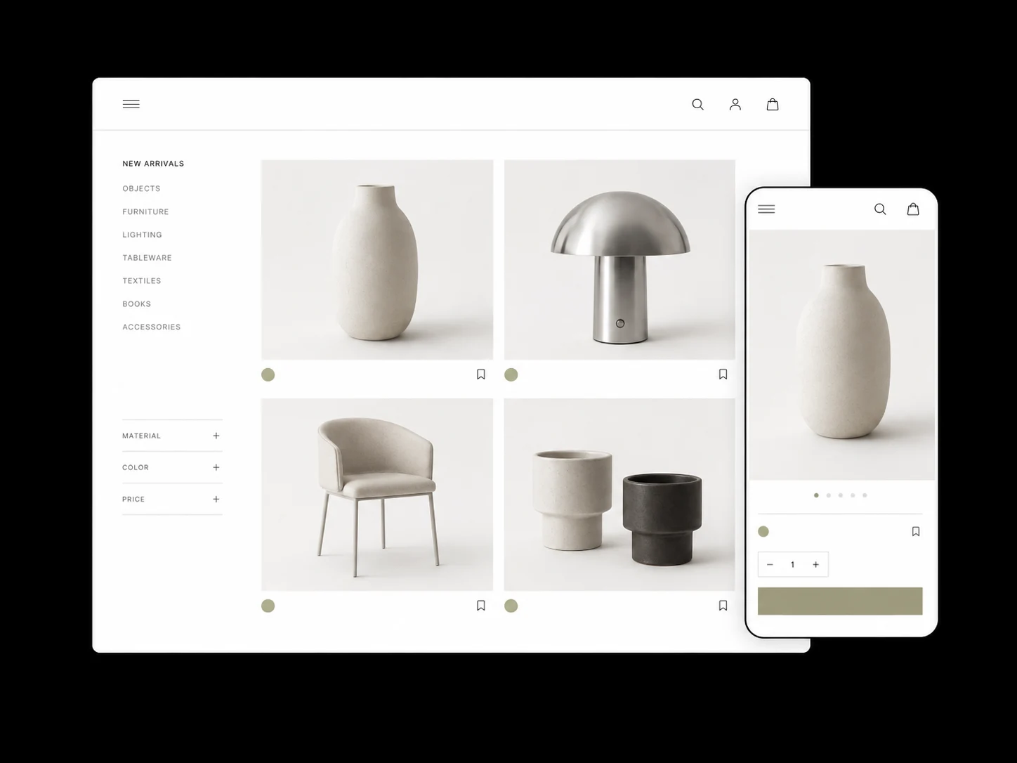 Commerce experience illustrative placeholder, not a client project